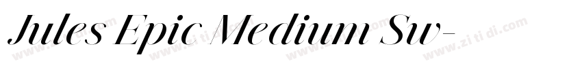 Jules Epic Medium Sw字体转换